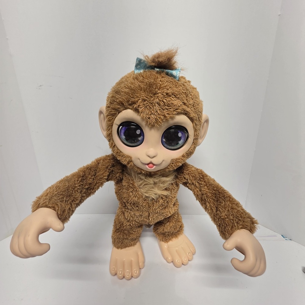 FurReal Peanut the‎ Playful Monkey Interactive Hard Plush Hasbro Toy
